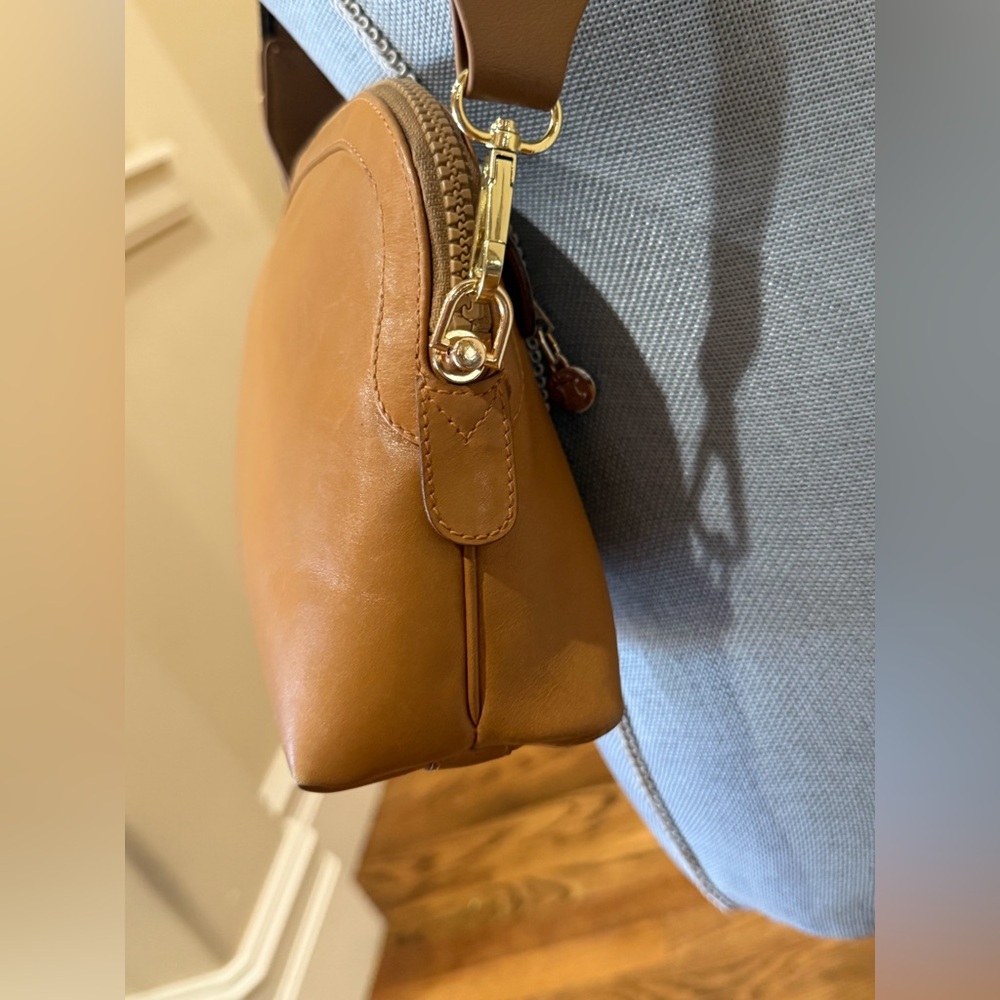 CELINE Caramel Leather Vintage Pouch w/unbranded strap - Picture 5 of 12